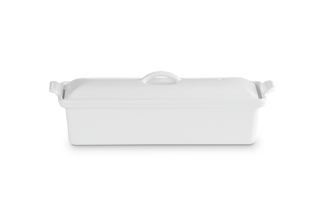 Traditional Rectangular Terrine 2Qt White