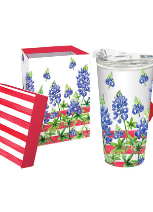 Ceramic Travel Cup Americana Garden 17oz