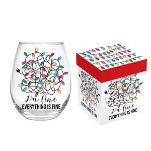 Stemless Wine Glass It's FINE