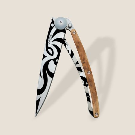 37G Knife Juniper Wood/Tribal