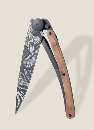 37g, Knife Snake Juniper Wood, Black