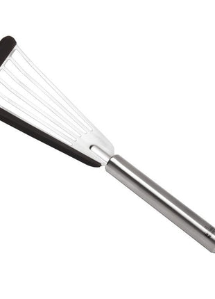 Soft Edge Stainless Steel Slotted Spatula Graphite