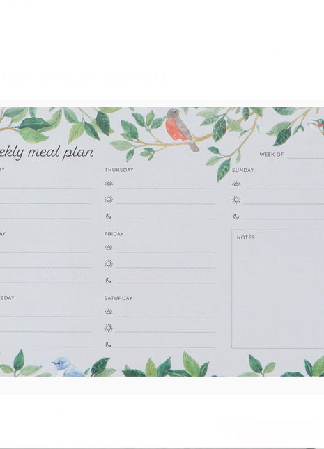 Now Designs Weekly Meal Planners Birdsong DC