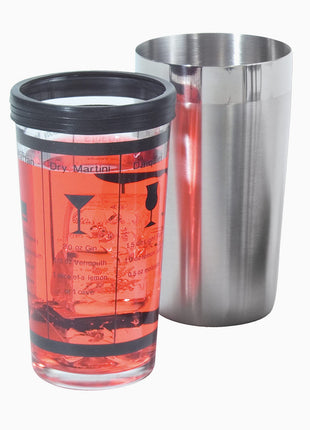 ProfeSSional Glass and SS Boston Cocktail Shaker DC