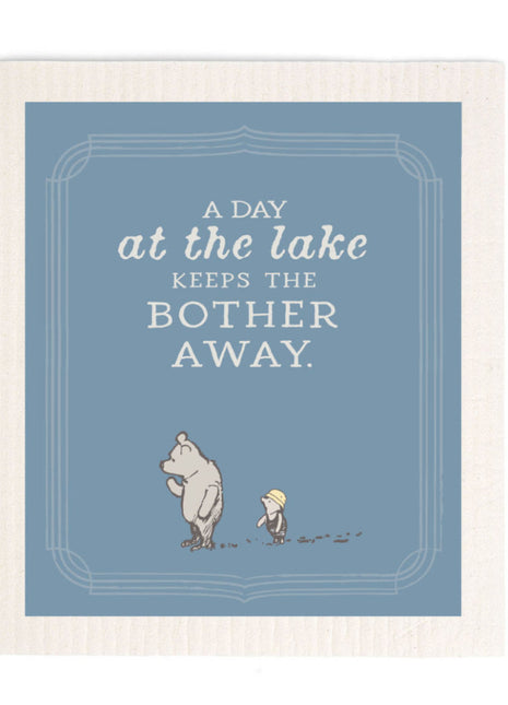 Swedish Dish Cloth Pooh Day At The Lake