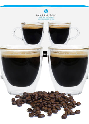 Turin 70ml Double Wall Espresso Cups - set of 2