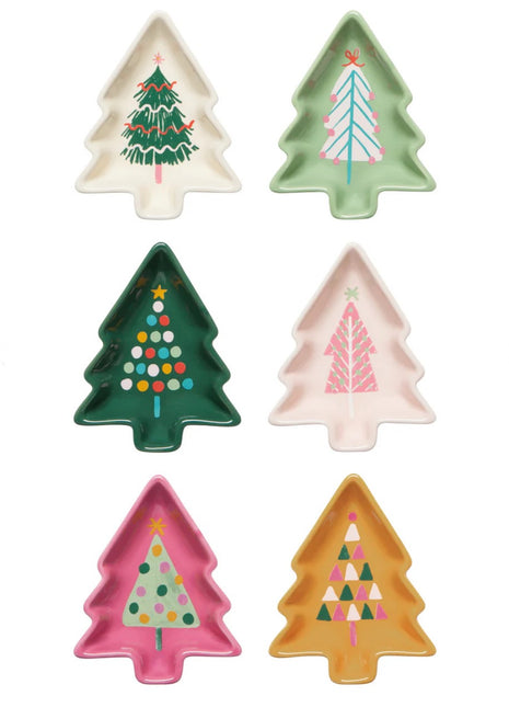 Shaped Pinch Bowl Set/6 Glitzmas