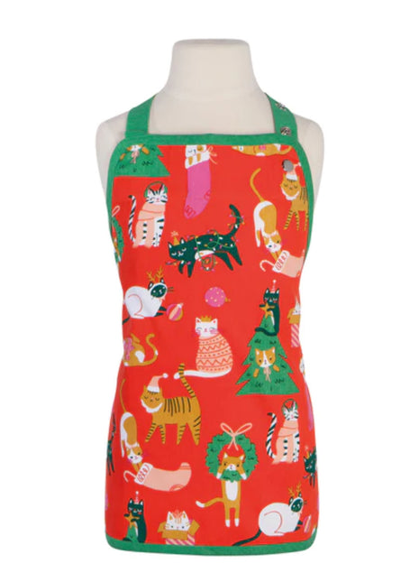 Now Designs Holiday Kids Apron Let It Meow DC