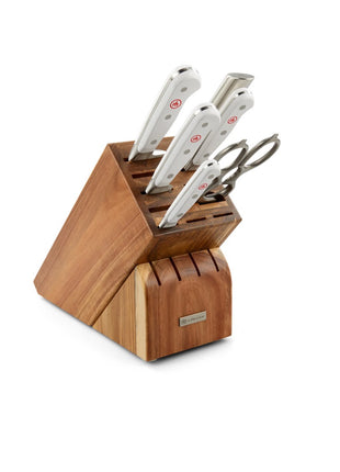 Wusthof Classic White 7 Pc Block Set