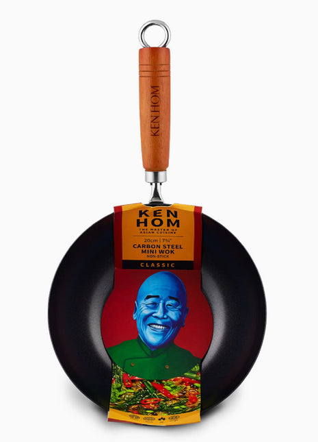 7.75in Ken Hom Nonstick Carbon Steel Mini Wok DC