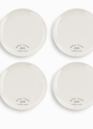 Gather 'round Appetizer Plates Set Of 4