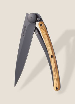 37g, Knife Blank Olive Wood, Black