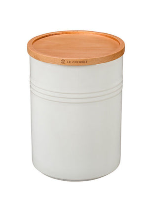 Canister w/ Wood Lid 2.5 Qt