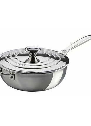 SS 3.5 qt Saucier Pan w/lid And Helper Handle