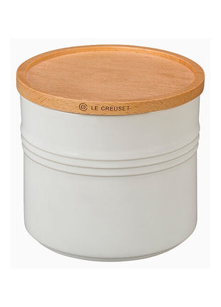Canister w/ Wood Lid 1.5 Qt
