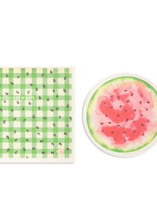 Shaped Swedish Dish Cloth 2 Pk Watermelon