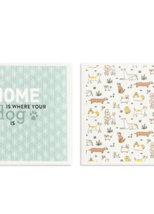 Swedish Dish Cloth Home Is Where Dog Is Single