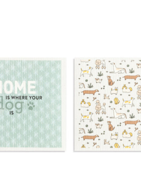 Swedish Dish Cloth Home Is Where Dog Is Single