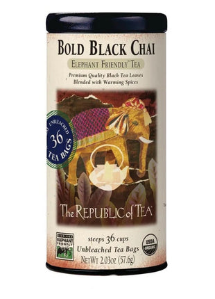 Republic of Tea Classic Black Tea Bold Black Chai