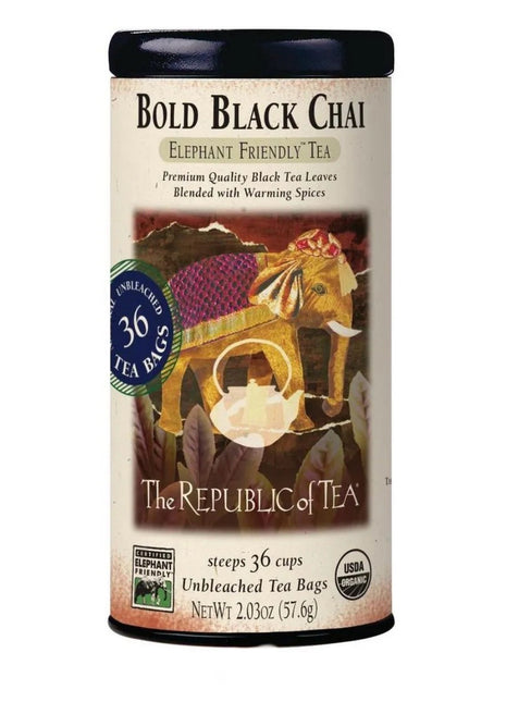Republic of Tea Classic Black Tea Bold Black Chai