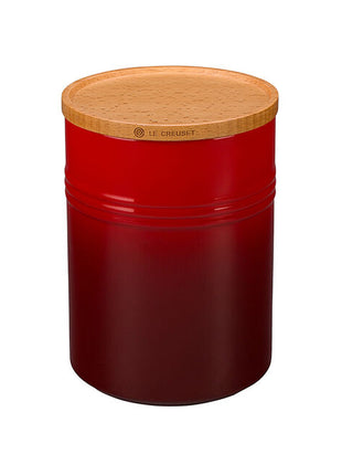 Canister w/ Wood Lid 2.5 Qt