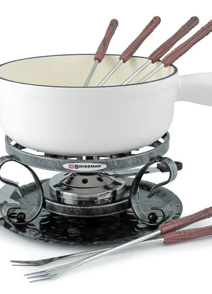 Swissmar Lugano 9 PC Cast Iron Fondue Set