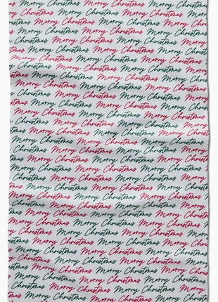 Geometry Tea Towel Merry Christmas Greetings