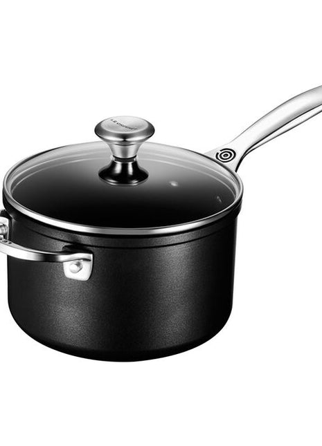 Toughened Nonstick Saucepan w/glass Lid Pro 2 qt