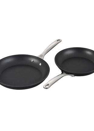 Toughened Nonstick Pro 2 Pc Set 9.5 in And 11 in Fry