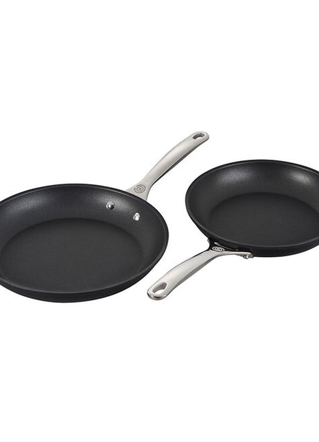 Toughened Nonstick Pro 2 Pc Set 9.5 in And 11 in Fry