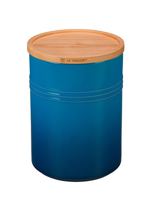Canister w/ Wood Lid 2.5 Qt